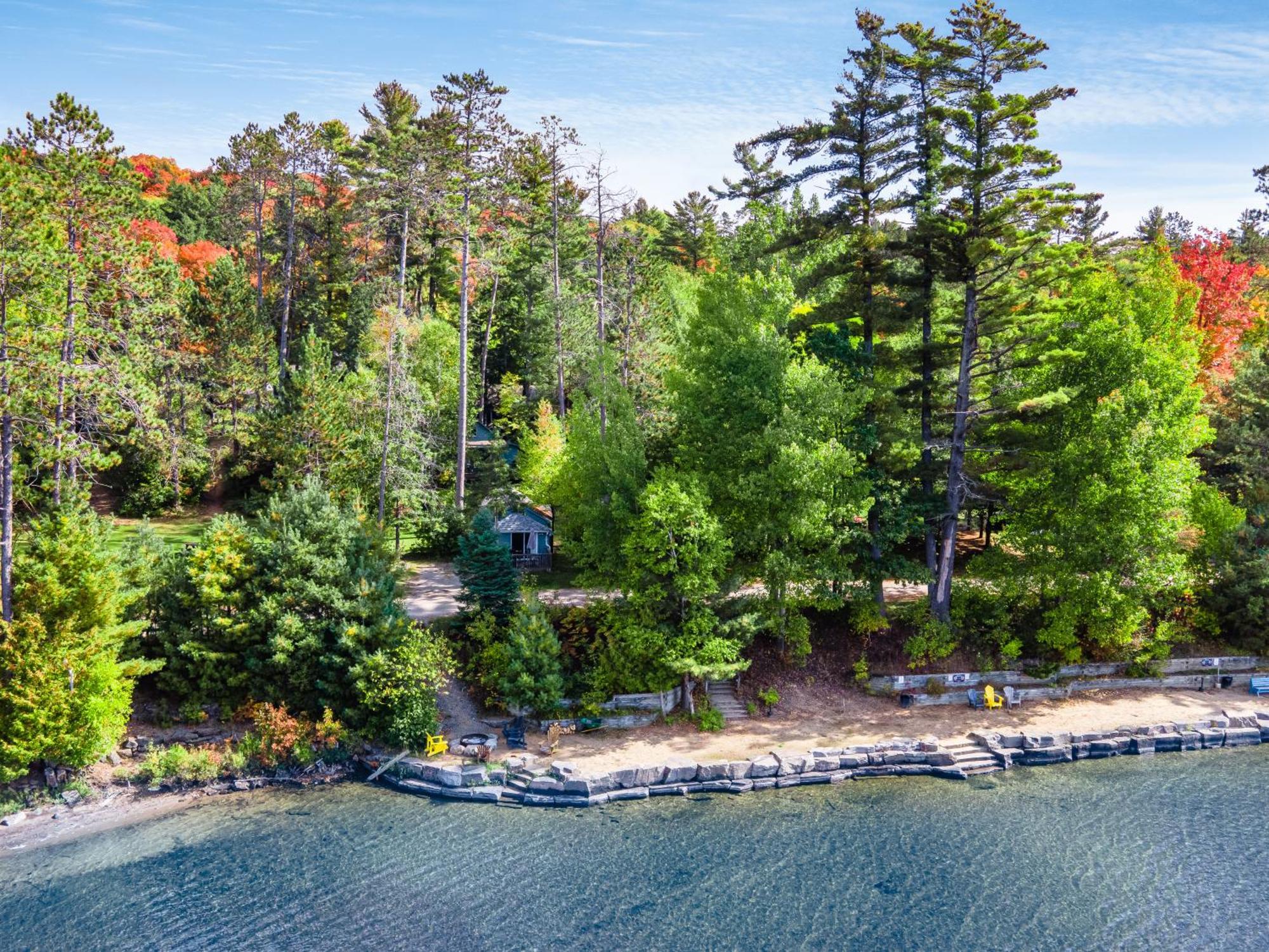 Muskoka Waterfront Retreat Villa Dwight Bagian luar foto