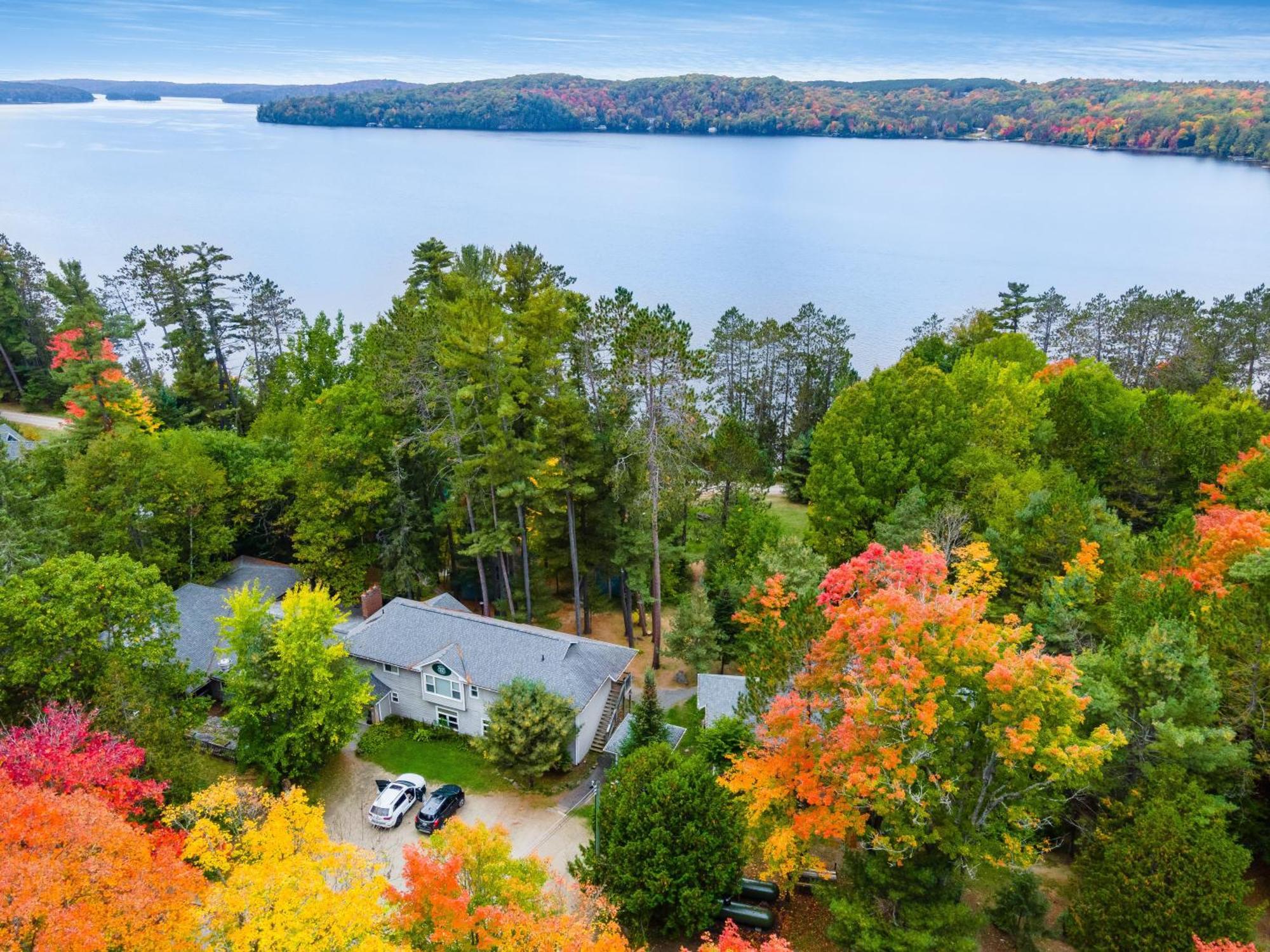Muskoka Waterfront Retreat Villa Dwight Bagian luar foto